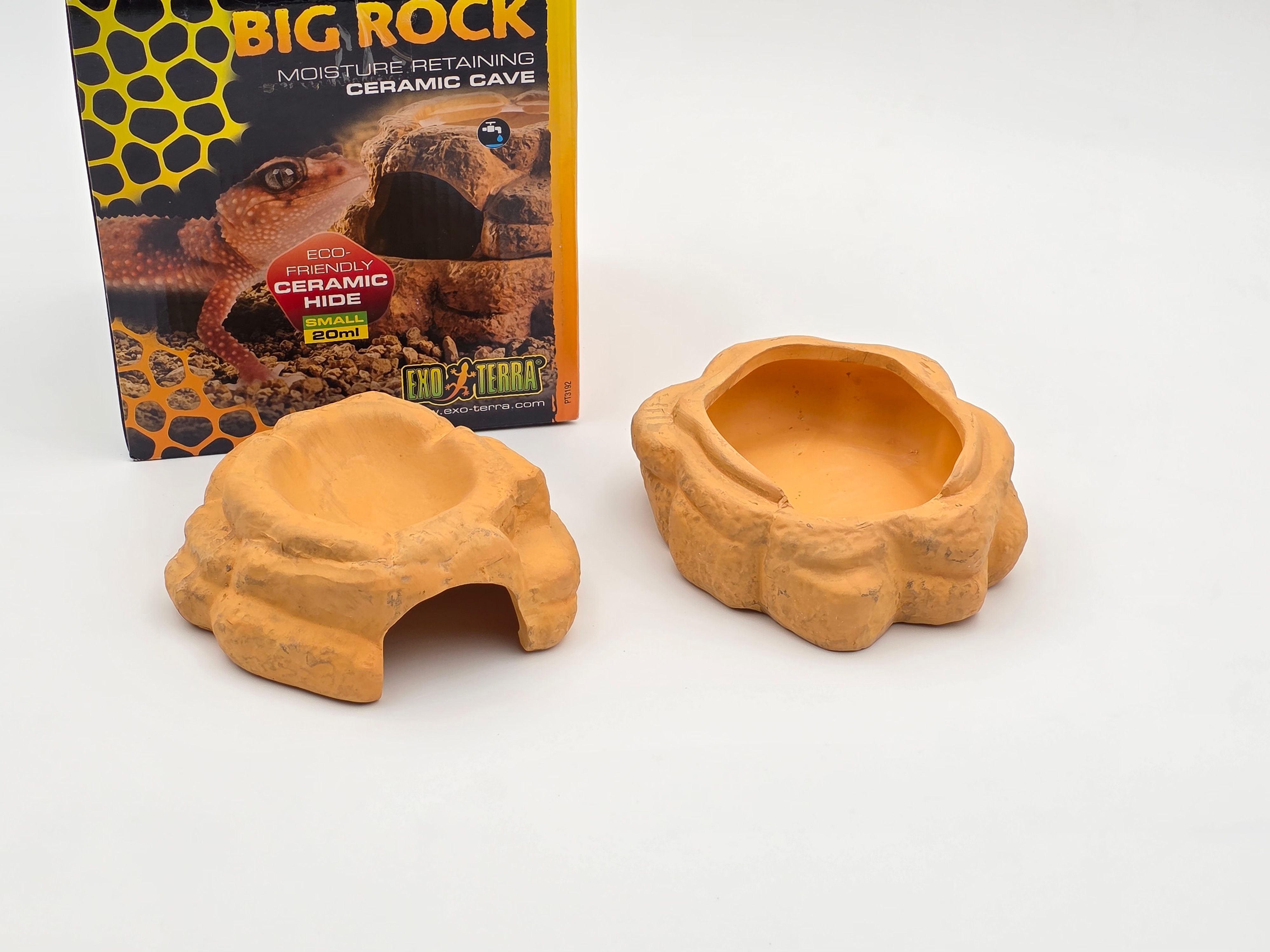 Caverne + abreuvoir intégré "Big rock" Exoterra Taille S (parfait pour les geckos leopards...)
